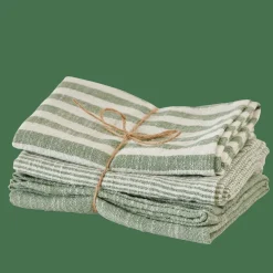 Online CASA LAURENT Strofinacci Set Di 3 Verde