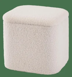 Sale CASA LIAM Pouf Con Contenitore Bianco
