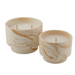 Store CASA MARBLE Candele Da Esterno Bianco, Arancione