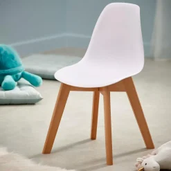 Cheap CASA MATHIAS Sedia Per Bambini Bianco, Naturale