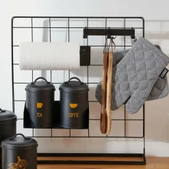 Fashion CASA MODULAR Appendiabiti Con 3 Ganci Nero