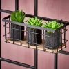 Fashion CASA MODULAR Cesto Di Metallo Nero