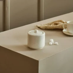 Outlet CASA MOON Zuccheriera Con Coperchio Bianco