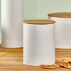 New CASA NAGINI Contenitore Per Biscotti Bianco, Naturale