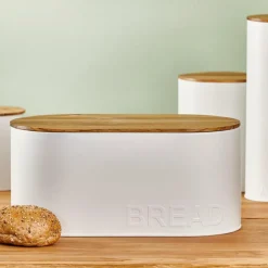 Best CASA NAGINI Contenitore Per Pane Bianco, Naturale