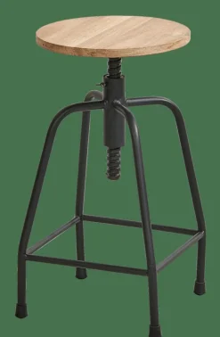 Best CASA NEW BEDFORD Sgabello Nero, Naturale