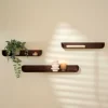 Shop CASA NOMA Scaffale Da Parete S/3 Marrone