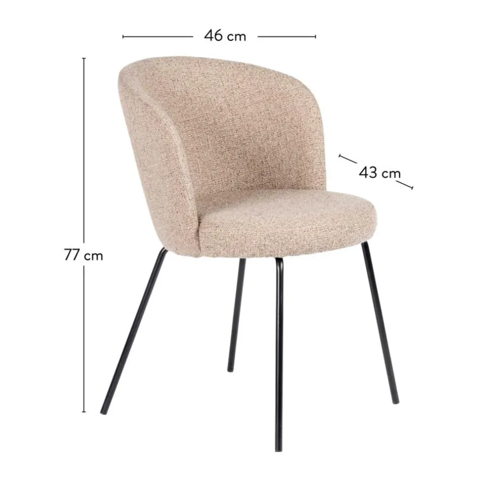 Fashion CASA OLIVIER Sedia Da Tavolo Beige