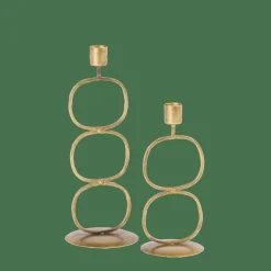 Outlet CASA OVAL Portacandela Dorato