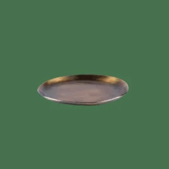 Outlet CASA OVALS Piatto Da Portata Dorato