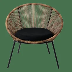 Fashion CASA PAPAYO Sedia Lounge Con Cuscino Naturale