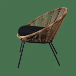 Fashion CASA PAPAYO Sedia Lounge Con Cuscino Naturale