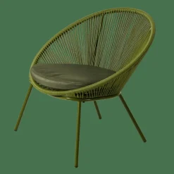Best CASA PAPAYO Sedia Lounge Con Cuscino Verde