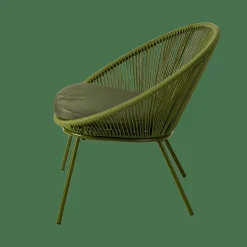 Best CASA PAPAYO Sedia Lounge Con Cuscino Verde