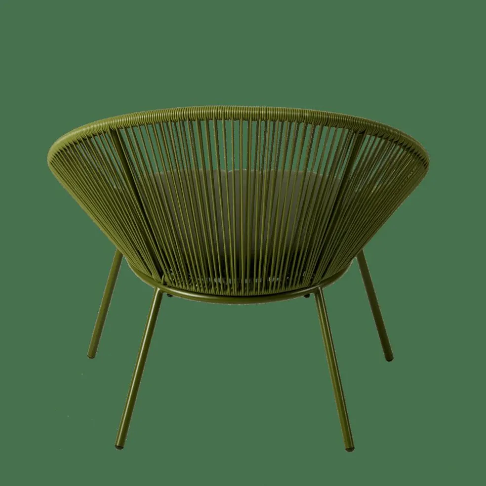 Best CASA PAPAYO Sedia Lounge Con Cuscino Verde