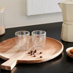 New CASA PAUSA Bicchiere 2a Parete Set Di 2 12,5 CL Trasparente