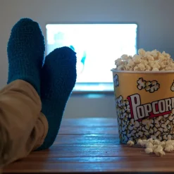 Fashion CASA POPCORN Secchio Per Popcorn Con Coperchio Multicolore