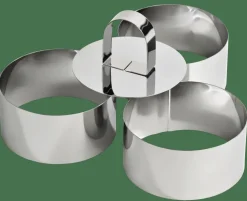 Sale CASA PROLINE Stampi Set Di 3 Pezzi Argentato