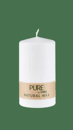 Outlet CASA PURE Candela Cilindrica Bianco