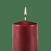 Outlet CASA PURE Candela Cilindrica Rosso Scuro