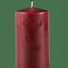 Clearance CASA PURE Candela Cilindrica Rosso Scuro