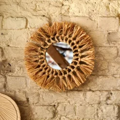 Best CASA RAFFIA Portacandele Naturale