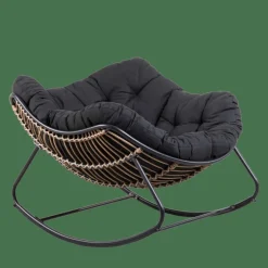New CASA ROCKO Sedia A Dondolo Nero