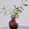 New CASA RONDO Vaso Marrone Scuro