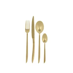 Discount CASA ROXANNE Posate 16 Pezzi Dorato Chiaro