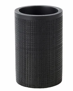 Outlet CASA SAMOURAI Scopino WC In Supporto Nero