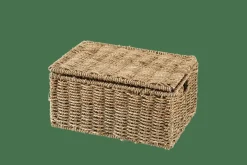 Outlet CASA SEAGRASS Cesto Portatutto M Con Coperchio Naturale