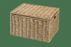 Best Sale CASA SEAGRASS Cesto Portatutto L Con Coperchio Naturale