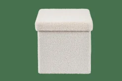 Discount CASA STOR Pouf Pieghevole Con Contenitore Bianco