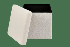 Discount CASA STOR Pouf Pieghevole Con Contenitore Bianco