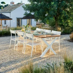 Outlet CASA TEAK LUXE Lettino Naturale