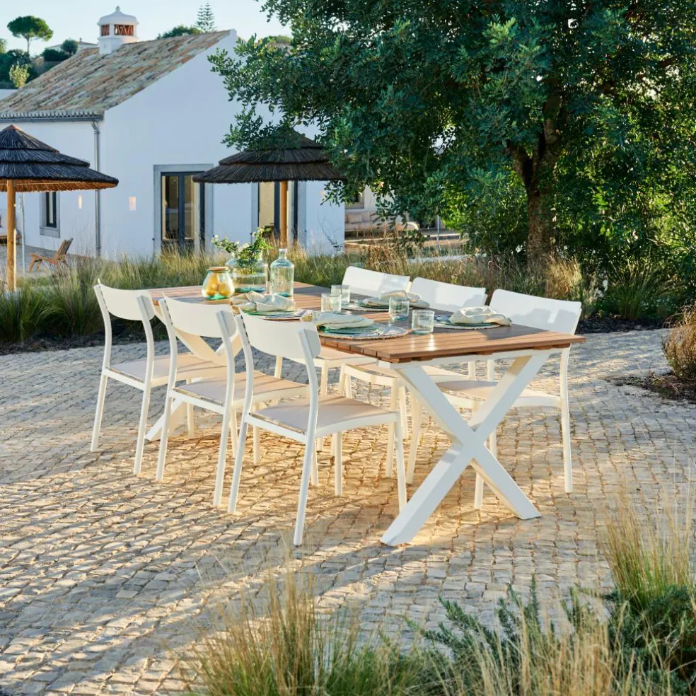 Outlet CASA TEAK LUXE Lettino Naturale