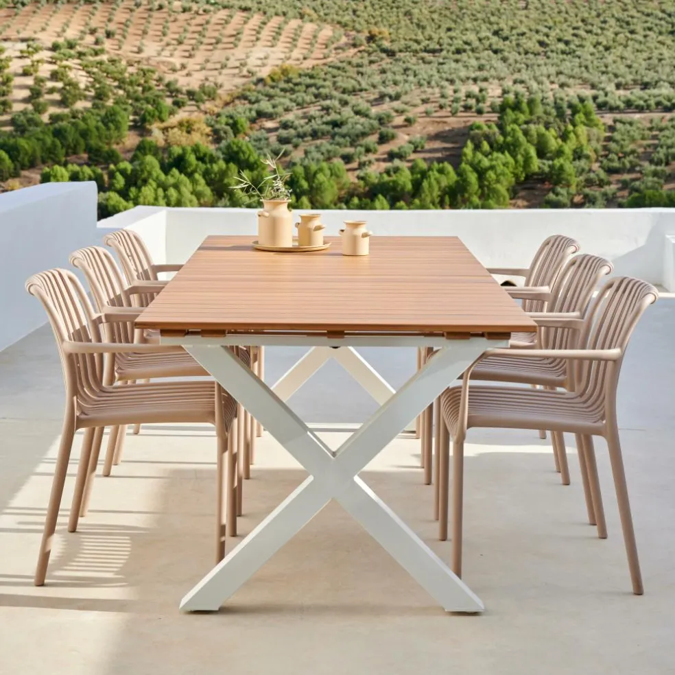 Outlet CASA TEAK LUXE Lettino Naturale