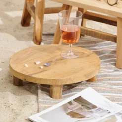 Clearance CASA TEAK Supporto Su Base Naturale