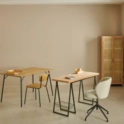 Outlet CASA TRETO Scrivania Nero, Marrone