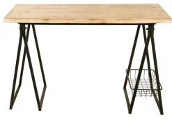 Outlet CASA TRETO Scrivania Nero, Marrone