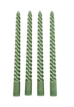Discount CASA TWIST Candele Intrecciate Set Di 4 Arancione