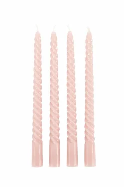 Discount CASA TWIST Candele Intrecciate Set Di 4 Arancione