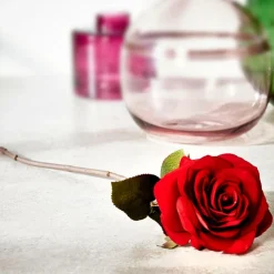 Online CASA VELVET Fiore Artificiale Rosso