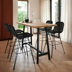 Store CASA VIENNA Sedia Da Bar Nero
