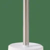 Outlet CASA WHITE ELEGANCE Scopino WC In Supporto Bianco, Argentato