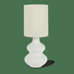 Clearance CASA WHITESTONE Lampada Tav+paralume E27 Bianco Antico