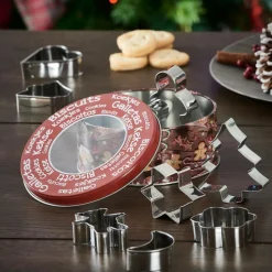 Shop CASA X-MAS Formine Coppaimpasto Set Di 8 Argentato