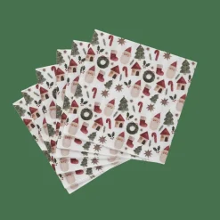 Store CASA X-MAS VIBE Set Di 20 Tovaglioli Multicolore