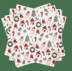 Flash Sale CASA X-MAS VIBE Set Di 20 Tovaglioli Multicolore