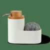 Discount CASA YOKO Dispenser Per Sapone Con Spugna Bianco